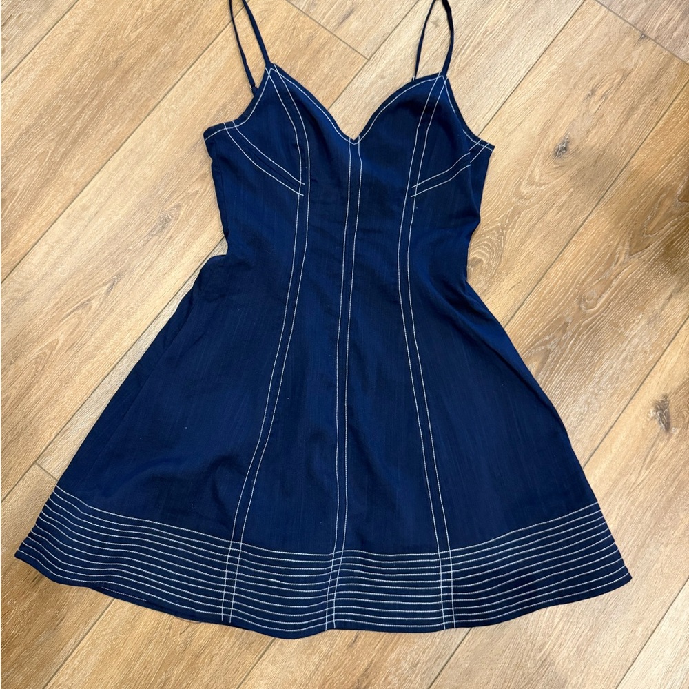 Navy/Denim Mini Dress